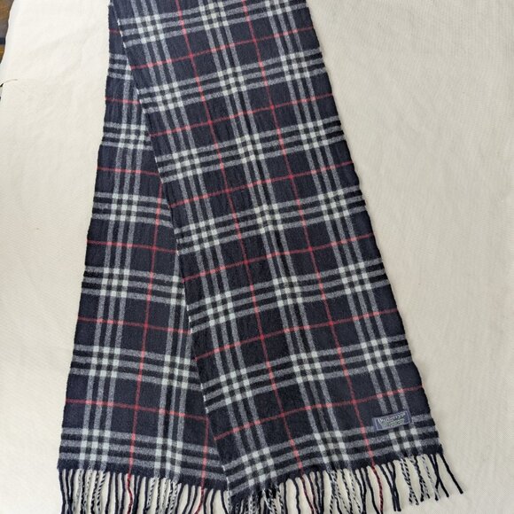 Burberry Authentic Lambswool Scarf Blue – Unisex Check – Pre-Owned – Great Deal. - Picture 2 of 7